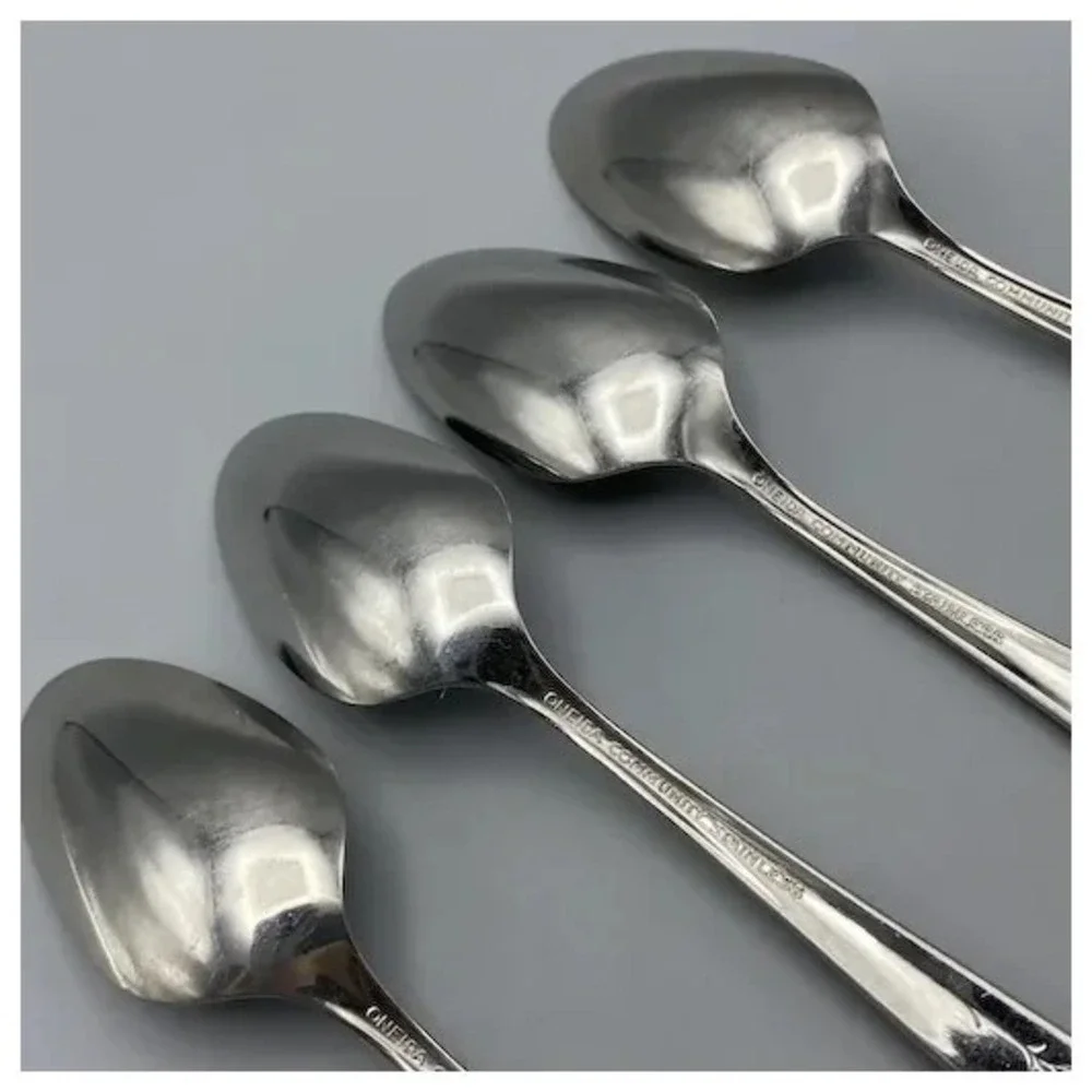 Oneida Community MY‎ ROSE Teaspoons 4pcs Stainless Spoons